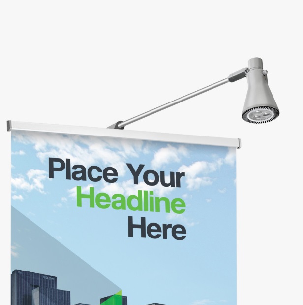 Deluxe Retractable Banner Stand 33" x 81"