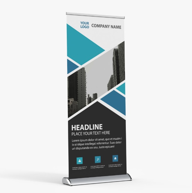 Deluxe Retractable Banner Stand 33" x 81"