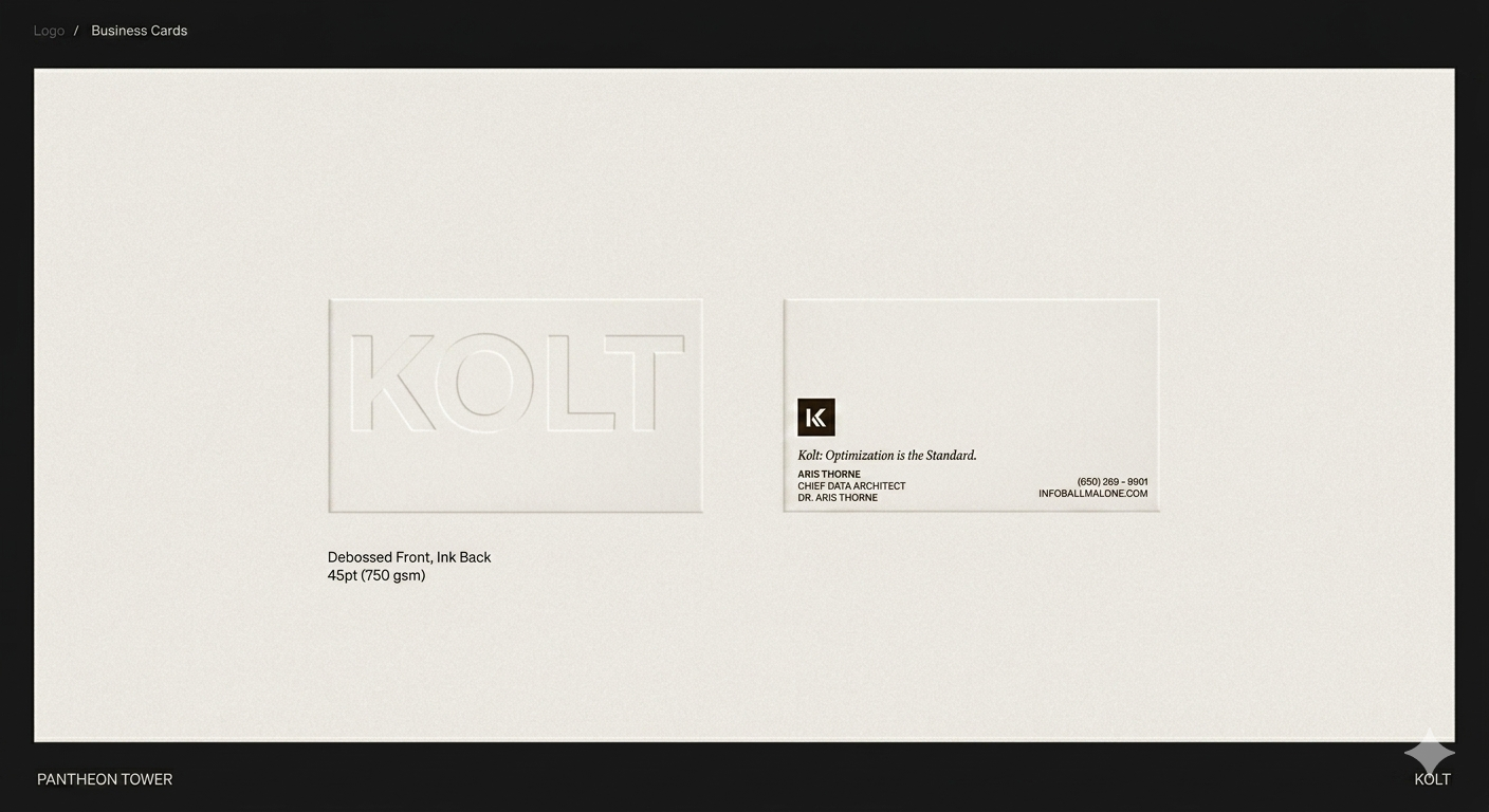 Blind Deboss Business Cards 