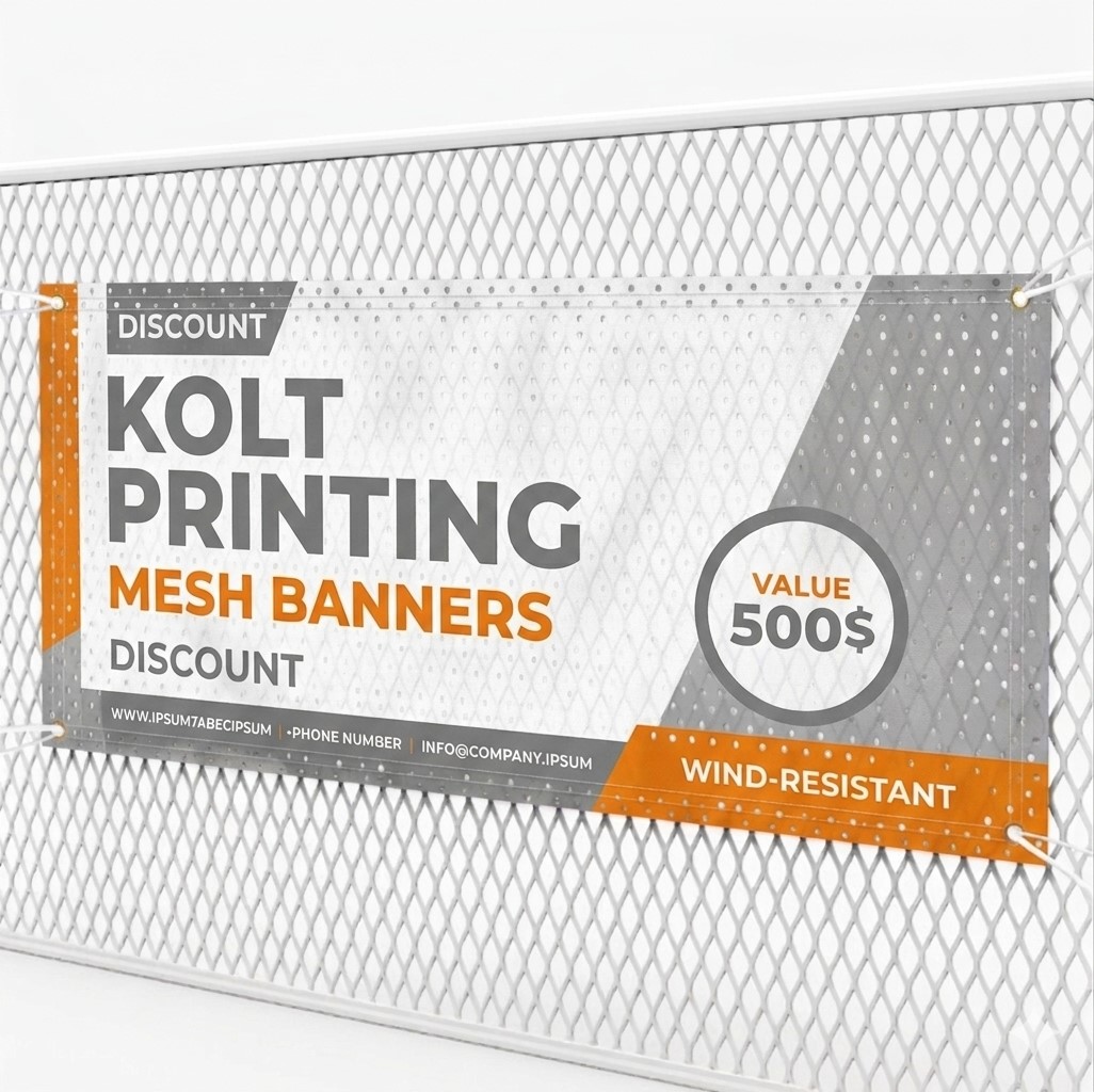 10 oz mesh banner - 70/30 perforation