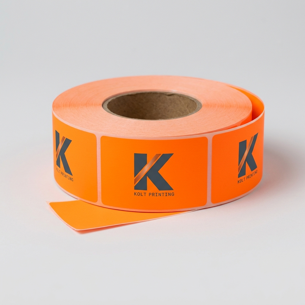 Fluorescent Roll Labels