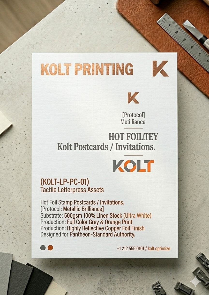 Hot Foil Stamp Postcards 
