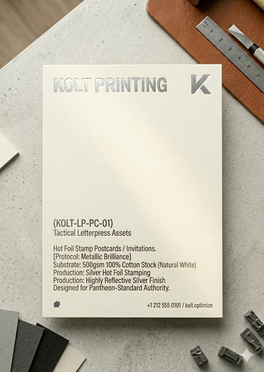 Hot Foil Stamp Postcards 