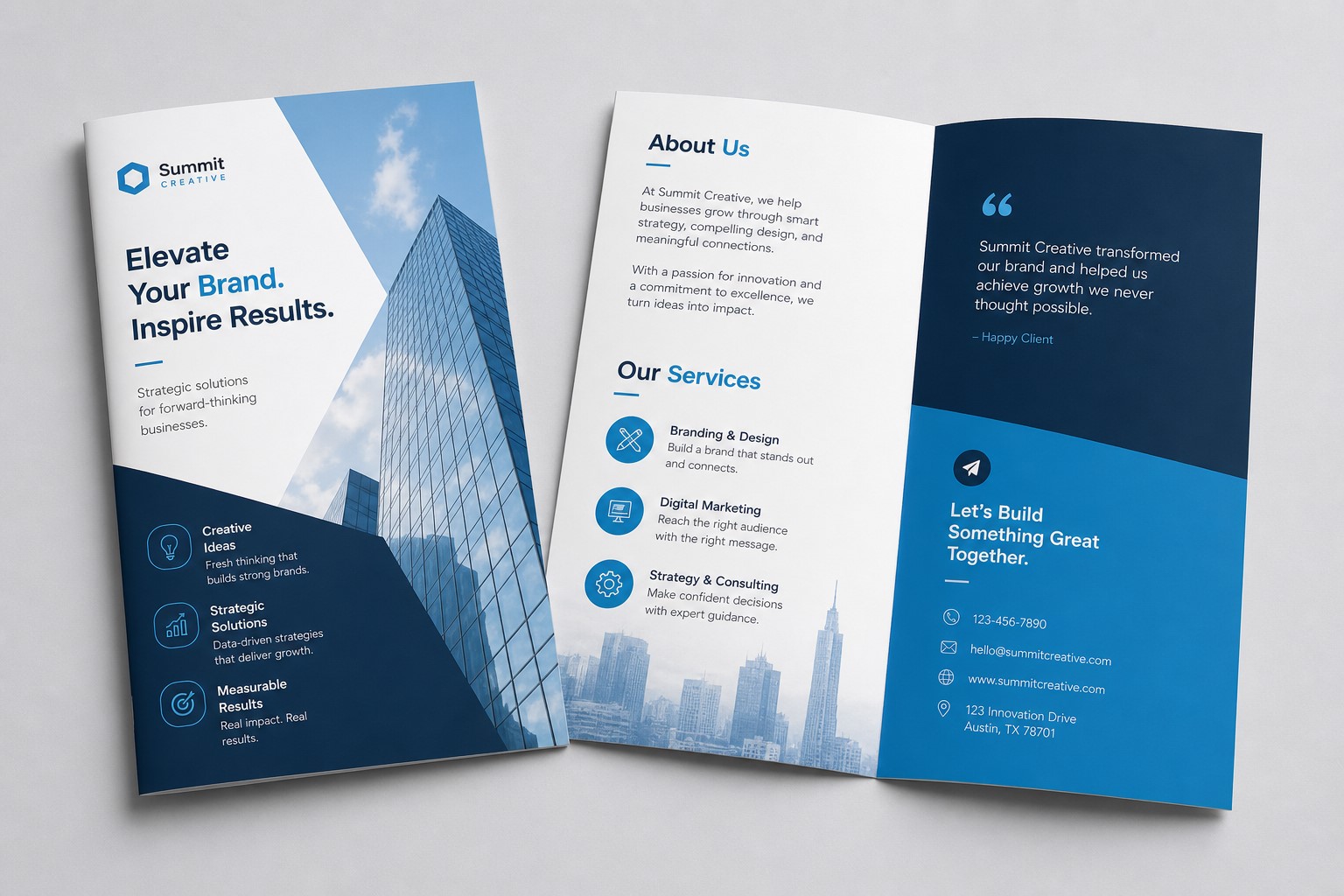 Half Fold Brochures