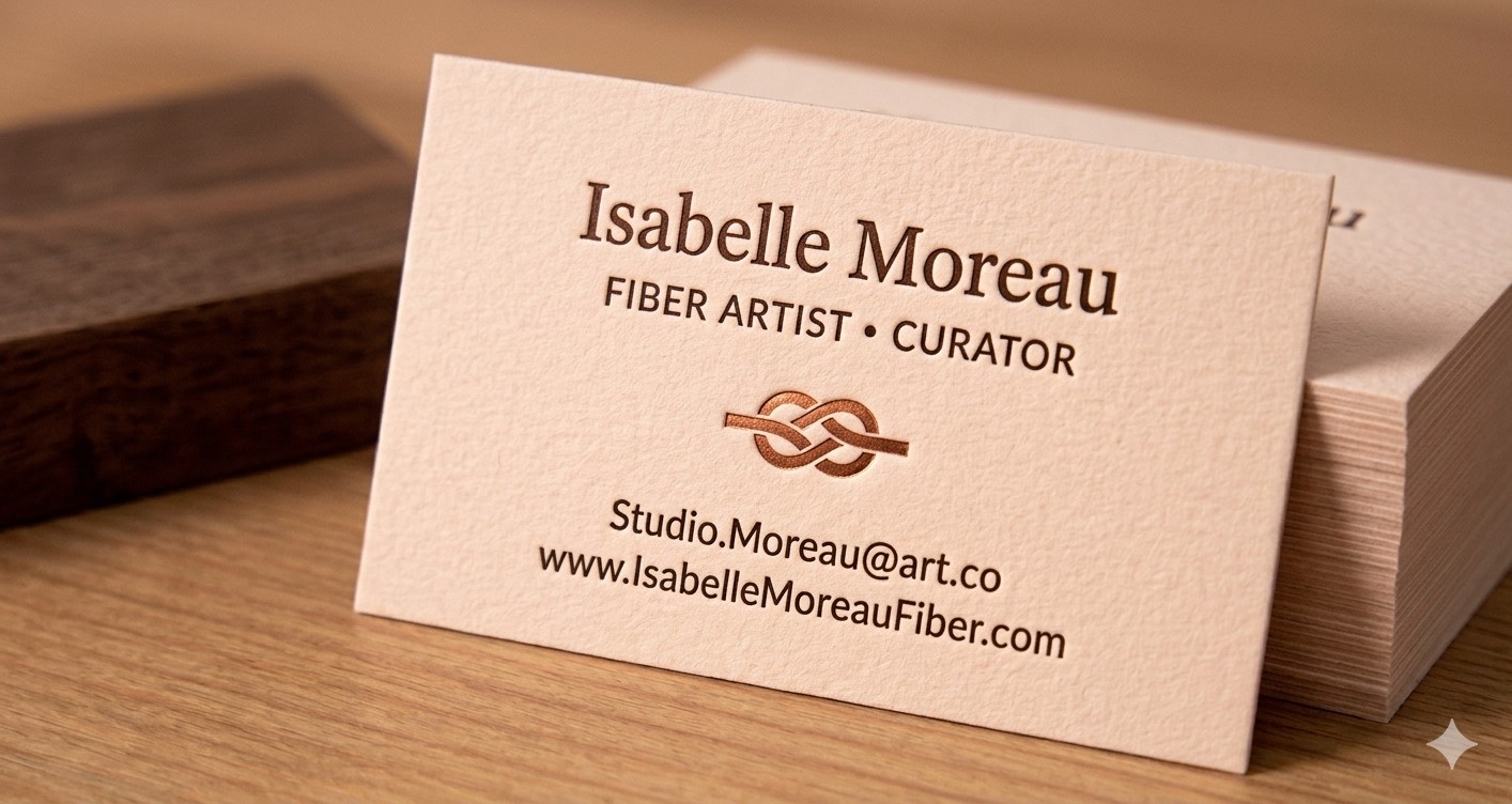 Letterpress Business Cards - Uncoated Stock