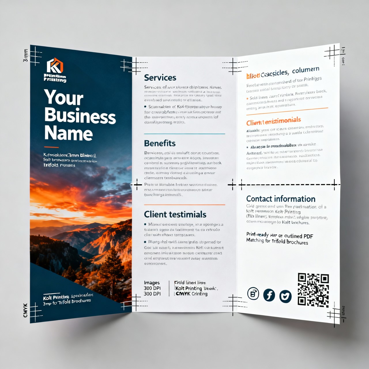 Tri-Fold Brochures & Z Fold Brochures