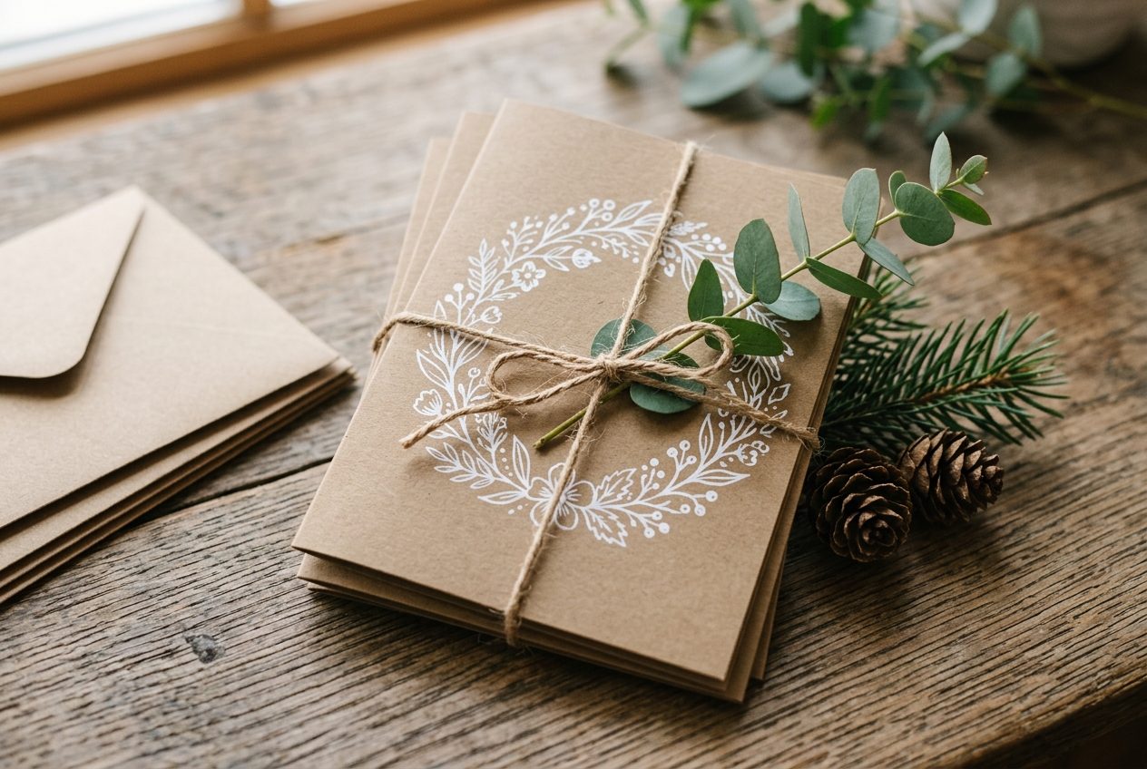 Brown Kraft Greeting Cards