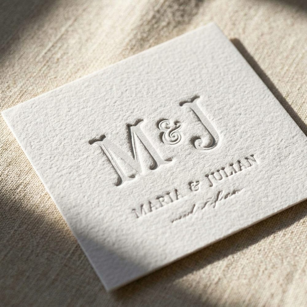 Blind Deboss Wedding Invitations