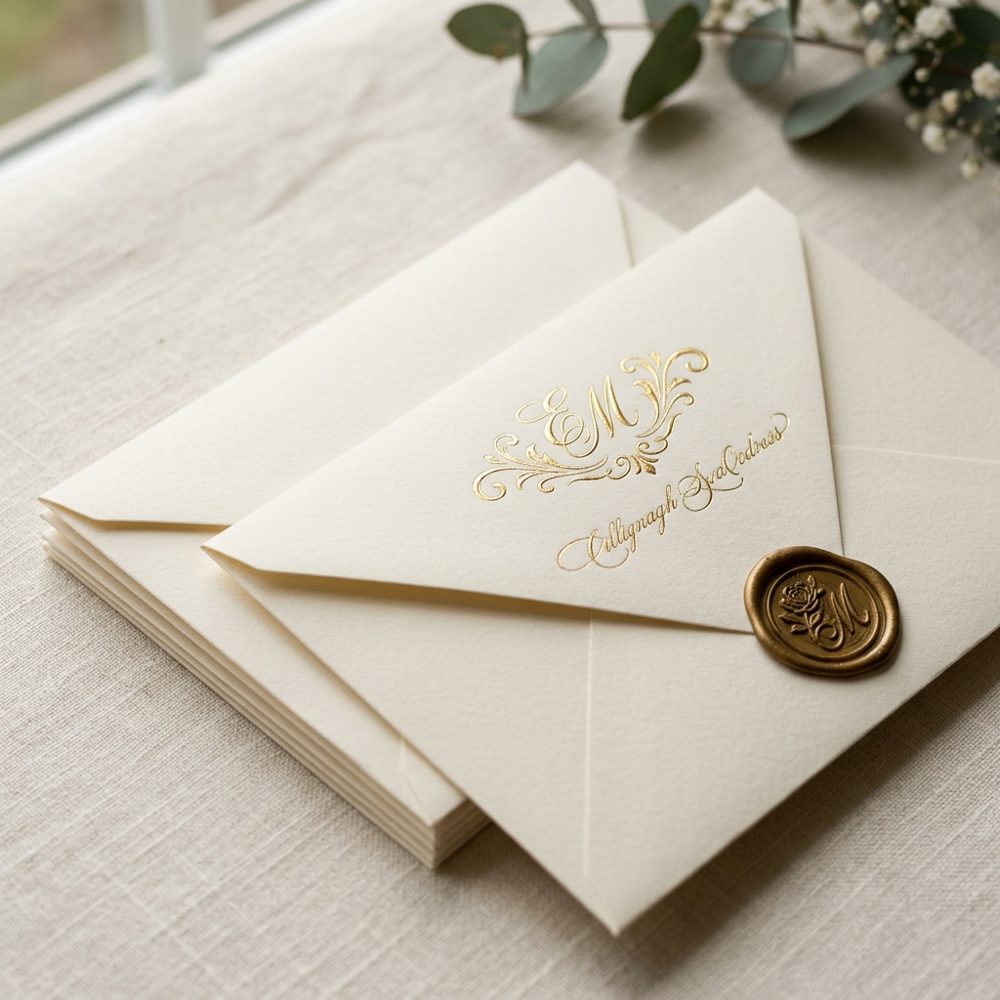 Foil Wedding Envelopes